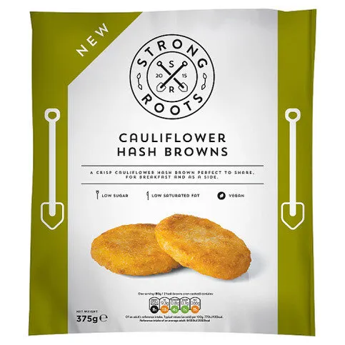 Strong Roots Cauliflower Hash Browns 375g