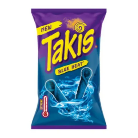 Takis Blue Heat Chilli & Lime Flavour Fried Corn Snack 65g