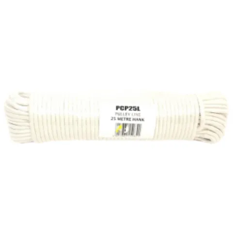 25m Cotton Pulley Clothes Line Rope Traditional Washing Camping
