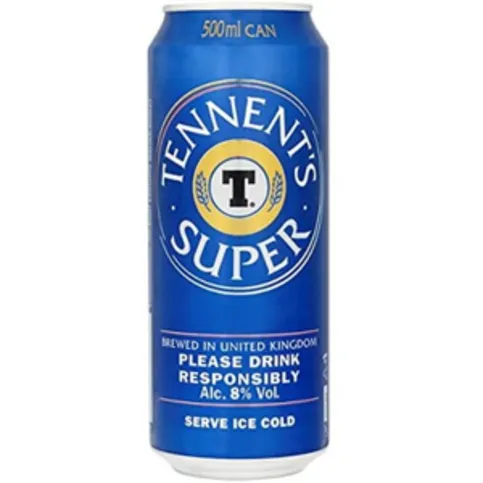 Tennent's Super Strong Lager Beer Can 500ml