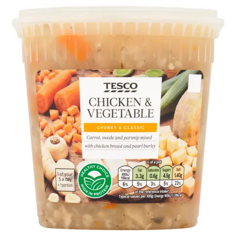 Tesco Chicken & Vegetable Soup 600g