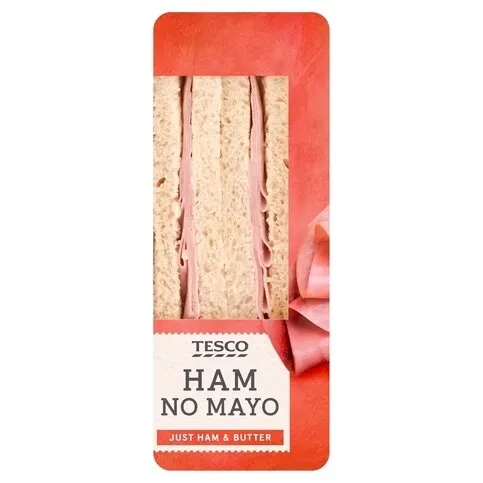 Tesco Ham No Mayo Sandwich