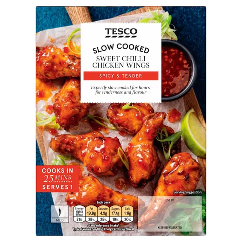Tesco Slow Cooked Sweet Chilli Chicken Wings 310g