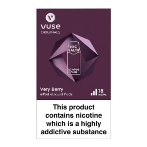 Vuse ePod Pods vPro Very Berry 18mg/ml