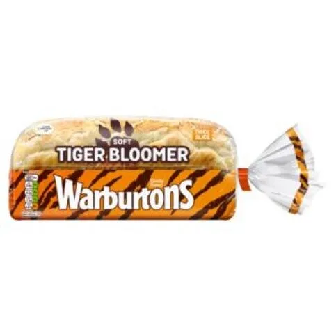 BREAD: WARBURTONS SLICED TIGER WHITE 600G