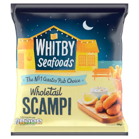 Whitby Seafoods Wholetail Scampi 200g