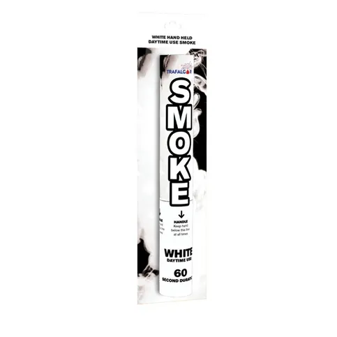 WHITE HAND HELD DAYTIME USE SMOKE
