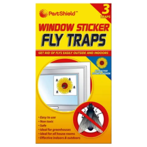 Window Stiker Fly Traps 3 Pack