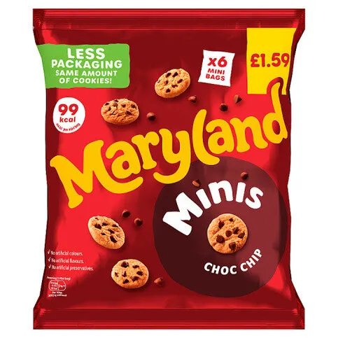 Maryland Minis Choc Chip 6 Mini Bags