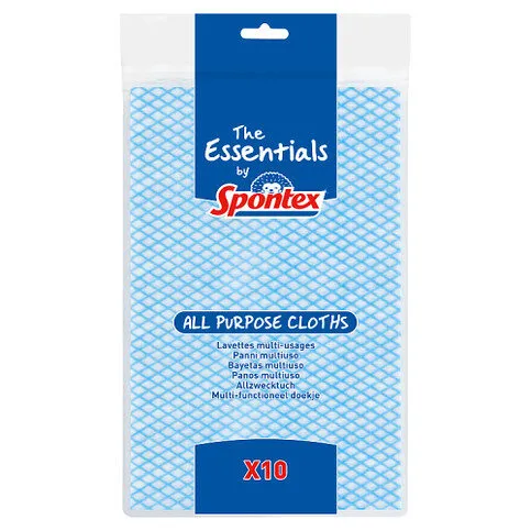 The Essentials by Spontex 10 All Purpose Cloths