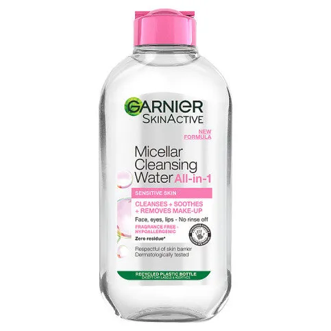 Garnier Micellar Water, Gentle face cleanser & Makeup Remover for Sensitive Skin, 200ml

