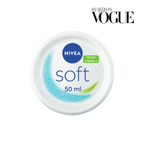 NIVEA  Soft Moisturiser Face Body & Hands 50ML