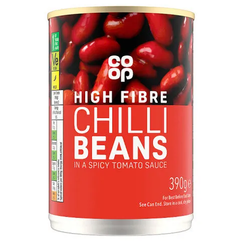 Co-op Chilli Beans in a Spicy Tomato Sauce 390g