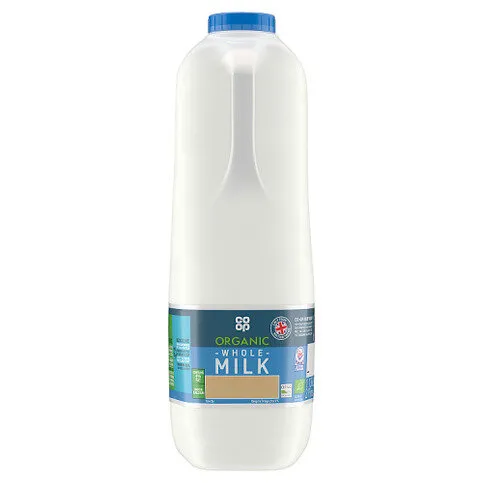 Co-op Organic Whole Milk 2 Pints 1.136L