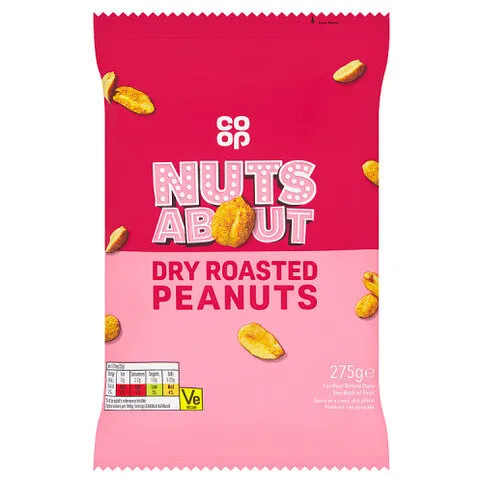 Co-op Dry Roasted Peanuts 275g
