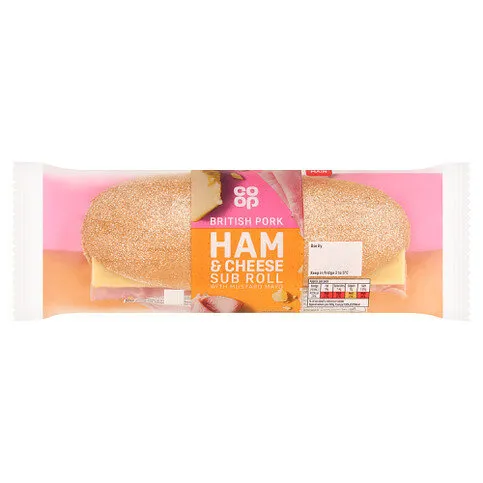 Co-op Ham & Cheese Sub Roll with Mustard Mayo