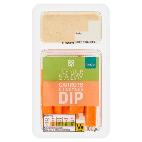 Co-op Carrots & Houmous Dip 100g