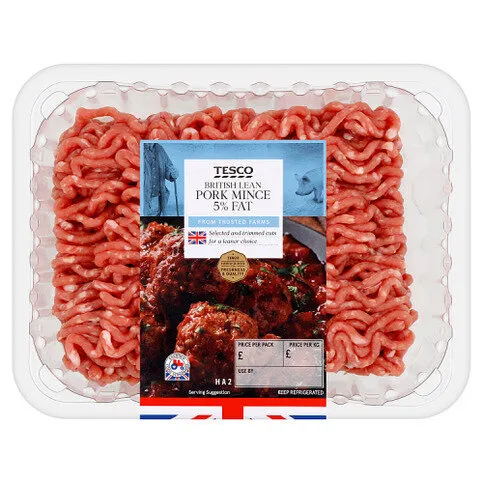 Tesco British Lean Pork Mince 5% Fat 500g