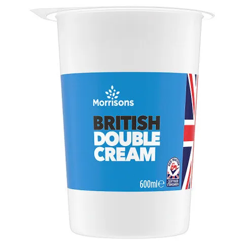 Morrisons British Double Cream 600ml