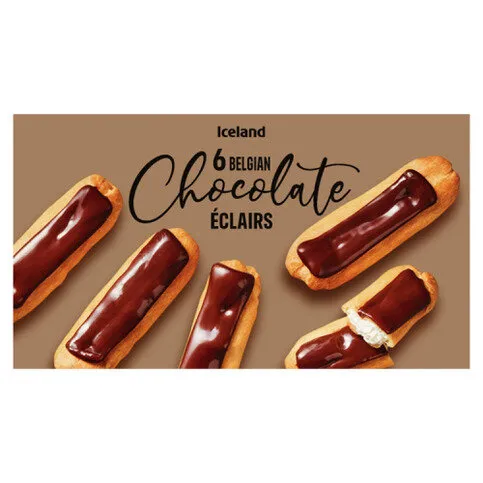 Iceland 6 Belgian Chcocolate Éclairs 160g