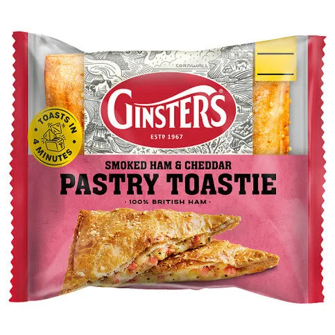 Ginsters Smoked Ham & Cheddar Pastry Toastie 130g