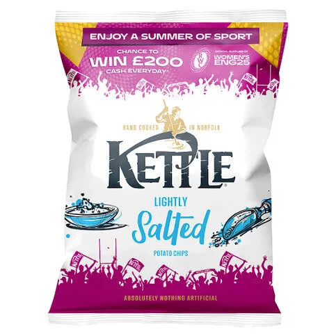 Kettle Lightly Salted Potato Chips 130g