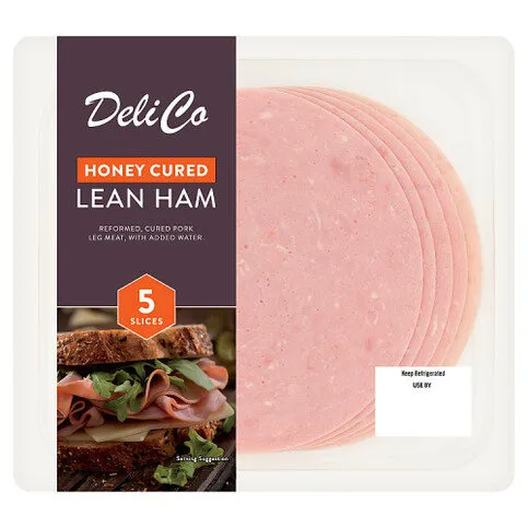 Deli Co 5 Honey Cured Lean Ham Slices 90g