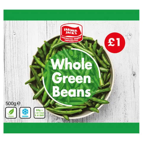 Farmer Jack's Whole Green Beans 500g