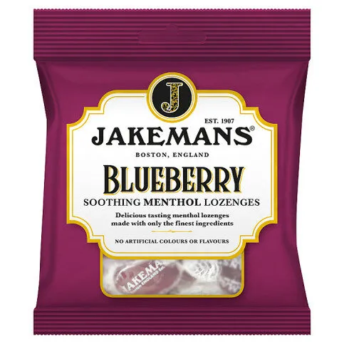 Jakemans Blueberry Soothing Menthol Lozenges 73g