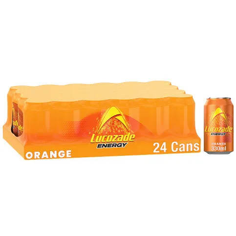 Lucozade Energy Drink Orange Multipack 24 x 330ml