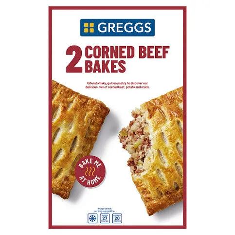 Greggs 2 Corned Beef Bakes 290g