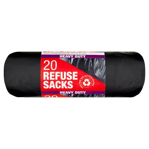 In House 20 Heavy Duty Refuse Sacks 80L