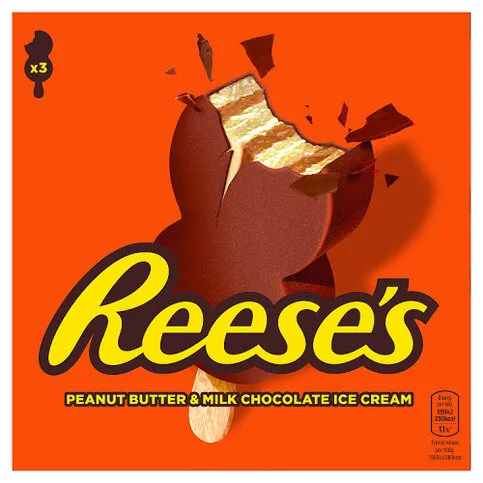 Reese's Peanut Butter & Milk Chocolate Ice Cream 3 x 80ml (240ml)