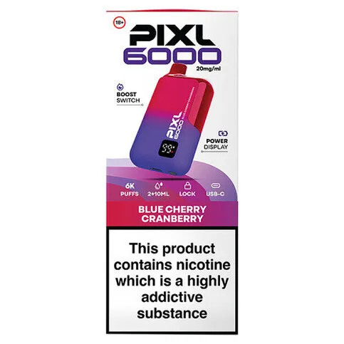 Pixl 6000 Blue Cherry Cranberry 20mg/ml