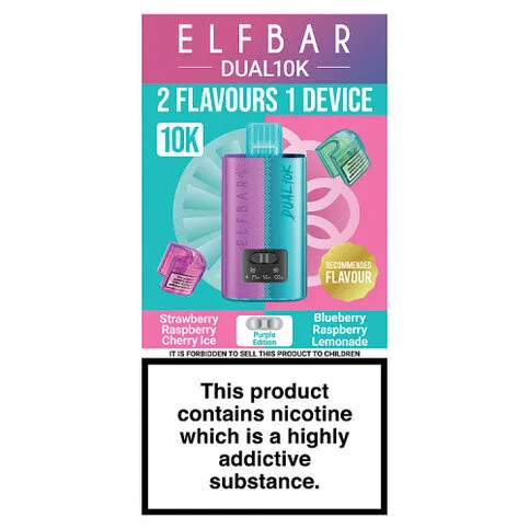 Elfbar Dual 10K 2 Flavours 1 Device Purple Edition