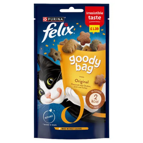 Felix Goody Bag Original Mix Cat Treats 60g