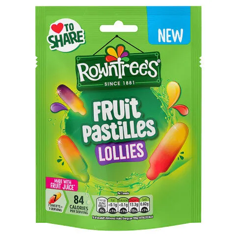 Rowntree's Fruit Pastilles mango Lollies 130g