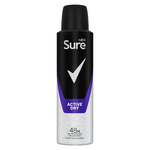 Sure Men Anti-Perspirant Aerosol Active Dry 150 ml