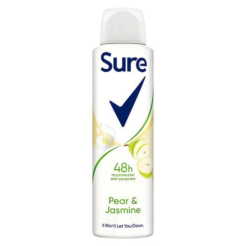 Sure Anti-Perspirant Aerosol Pear & Jasmine 150 ml