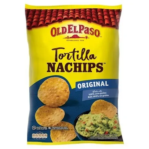 Old El Paso Crunchy Original Tortilla Nachips 185g