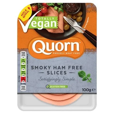 Quorn Totally Vegan Smoky Ham Free Slices 100g