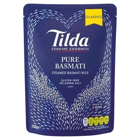 Tilda Steamed Plain Basmati Rice 250g