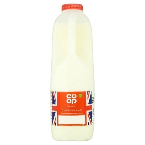 Co-op Skimmed Milk 2 Pints/1.136L