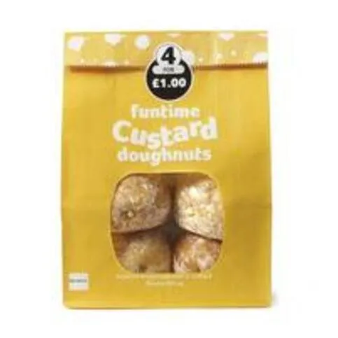 Custard Funtime Doughnuts 4 Pack