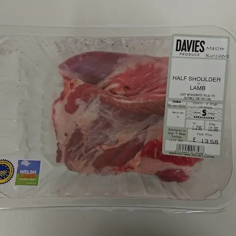Half Shoulder Of Lamb 
